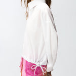 Camicia cropped a righe 106249A32L A32L PINKO 