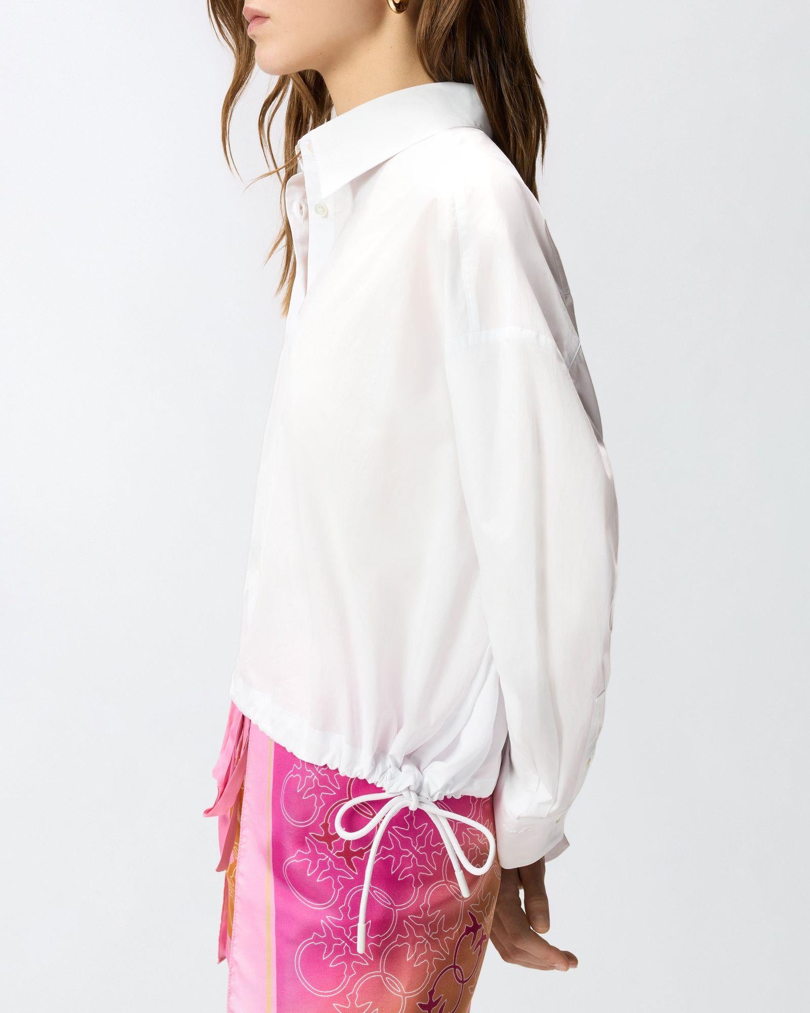 Camicia cropped a righe 106249A32L A32L PINKO 