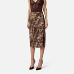 Gonna stampa alligatore - Elisabetta Franchi GO14961E2 644 ELISABETTA FRANCHI 