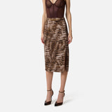 Gonna stampa alligatore - Elisabetta Franchi GO14961E2 644 ELISABETTA FRANCHI 