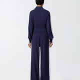 Felpa con zip in tessuto piquet