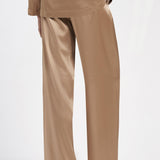 Pantalone largo in raso