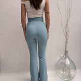 Pantalone flare vita alta - Elisabetta Franchi PA14682E2 016 ELISABETTA FRANCHI 