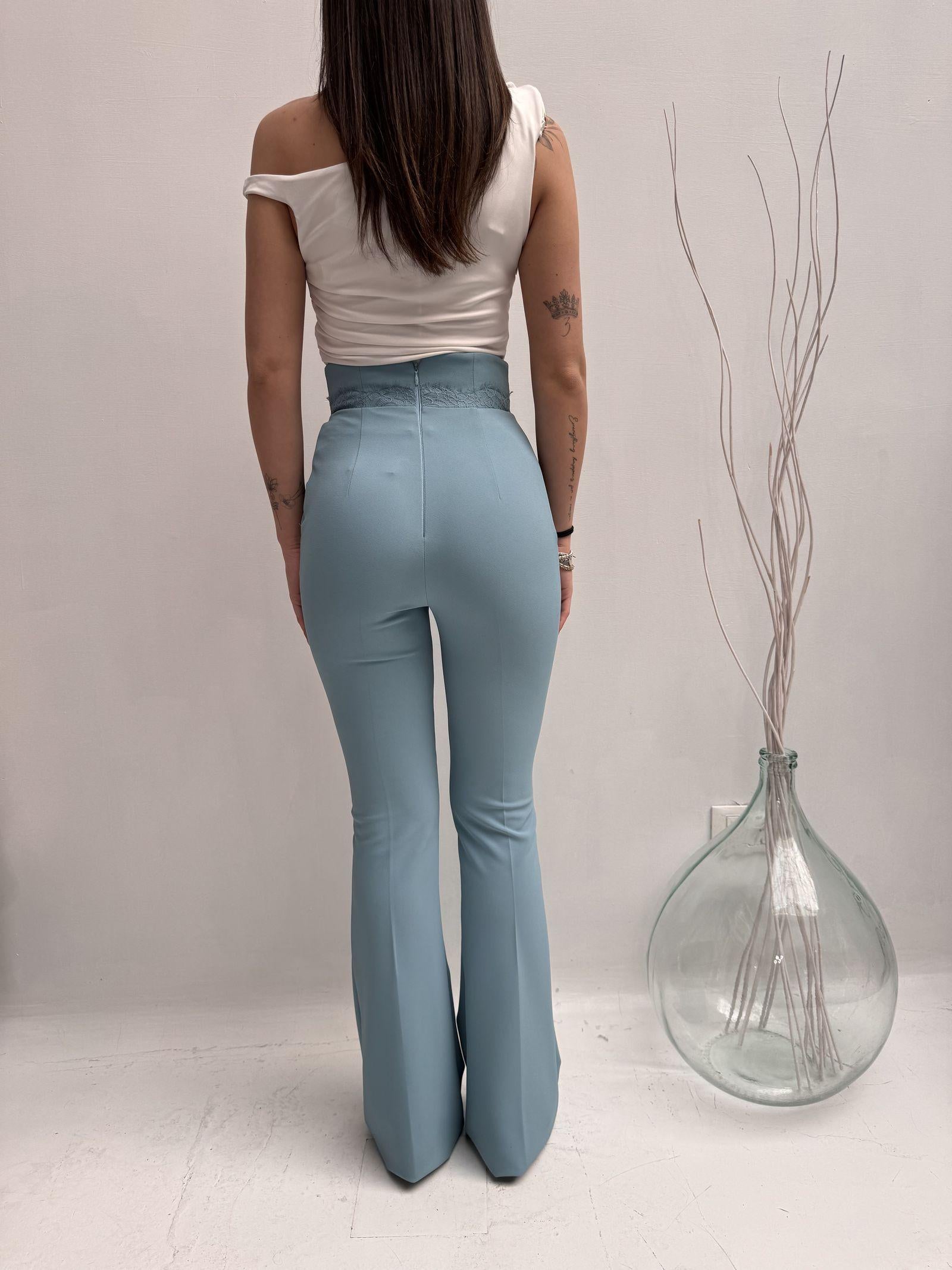 Pantalone flare vita alta - Elisabetta Franchi PA14682E2 016 ELISABETTA FRANCHI 