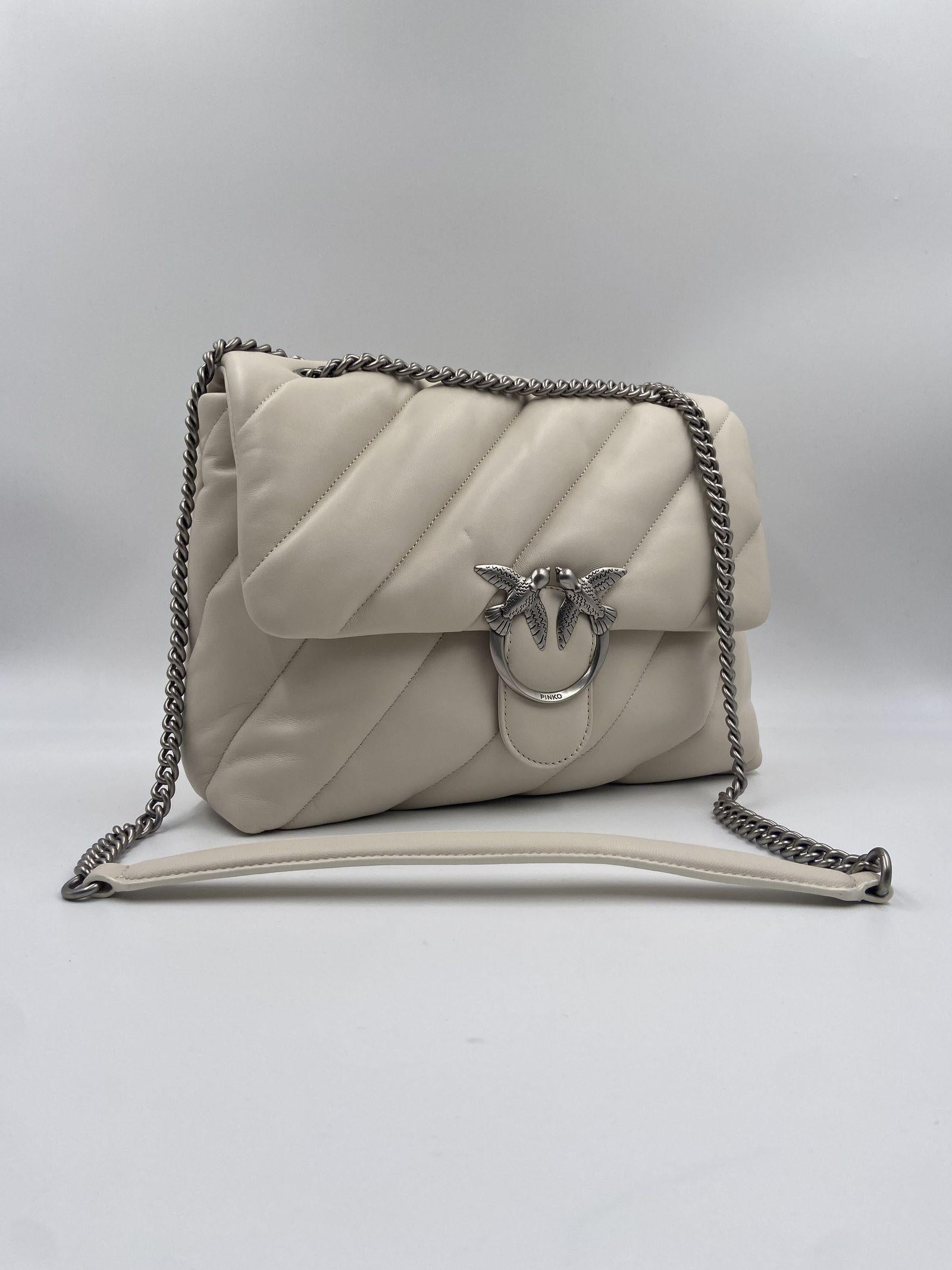 Borsa grande con maxi trapuntatura obliqua 100037- A0F2Z14O PINKO 