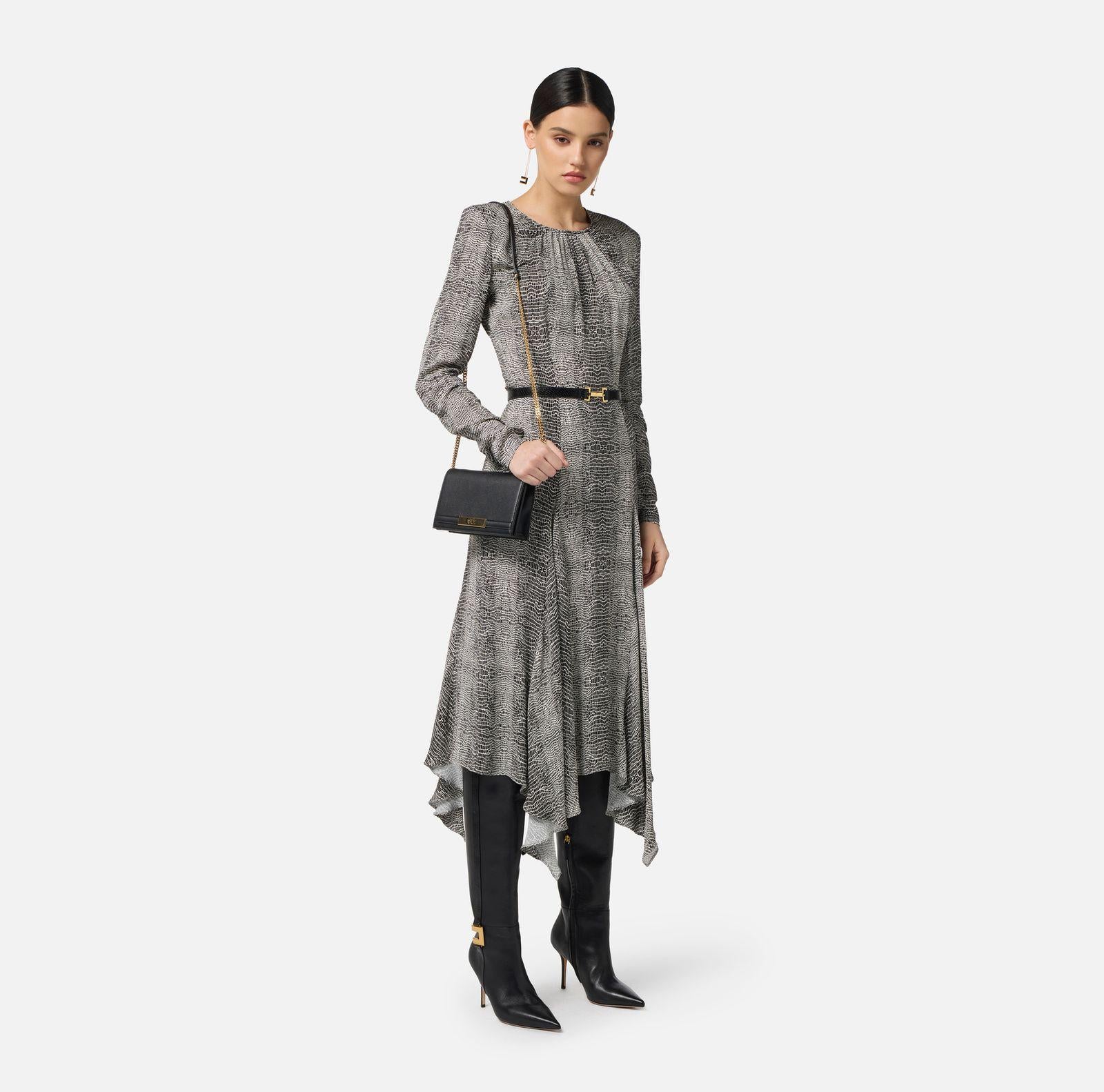Abito con stampa pitone AB88057E2 110 ELISABETTA FRANCHI 