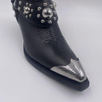 Stivale texano con punta metallica SD0195P056 Z99 PINKO 