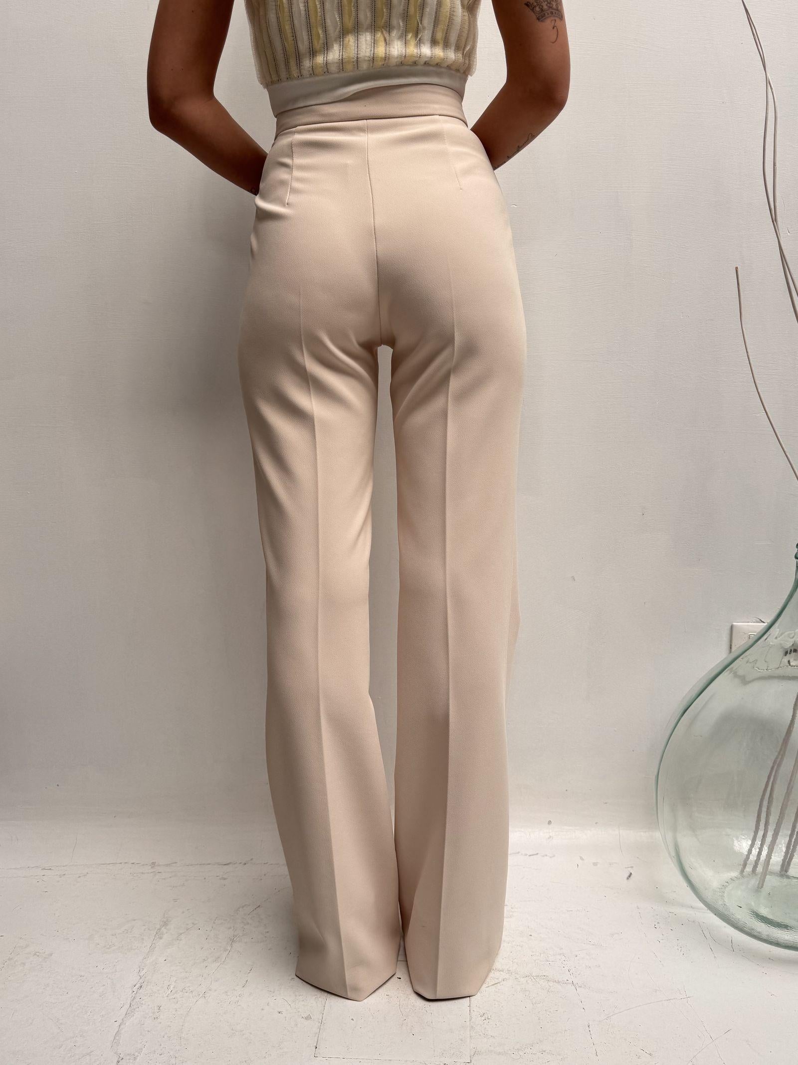 Pantalone con placca oro - Elisabetta Franchi PA00436E2 193 ELISABETTA FRANCHI 