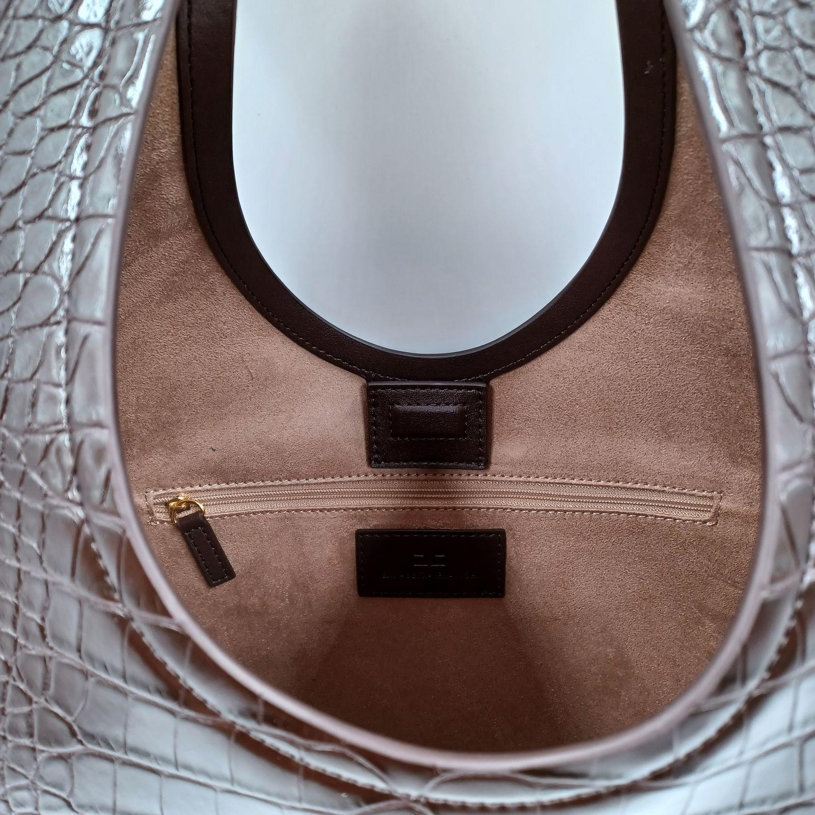 Borsa Hobo grande con manico gioiello - Elisabetta Franchi BS27A56E2 EA3 ELISABETTA FRANCHI 