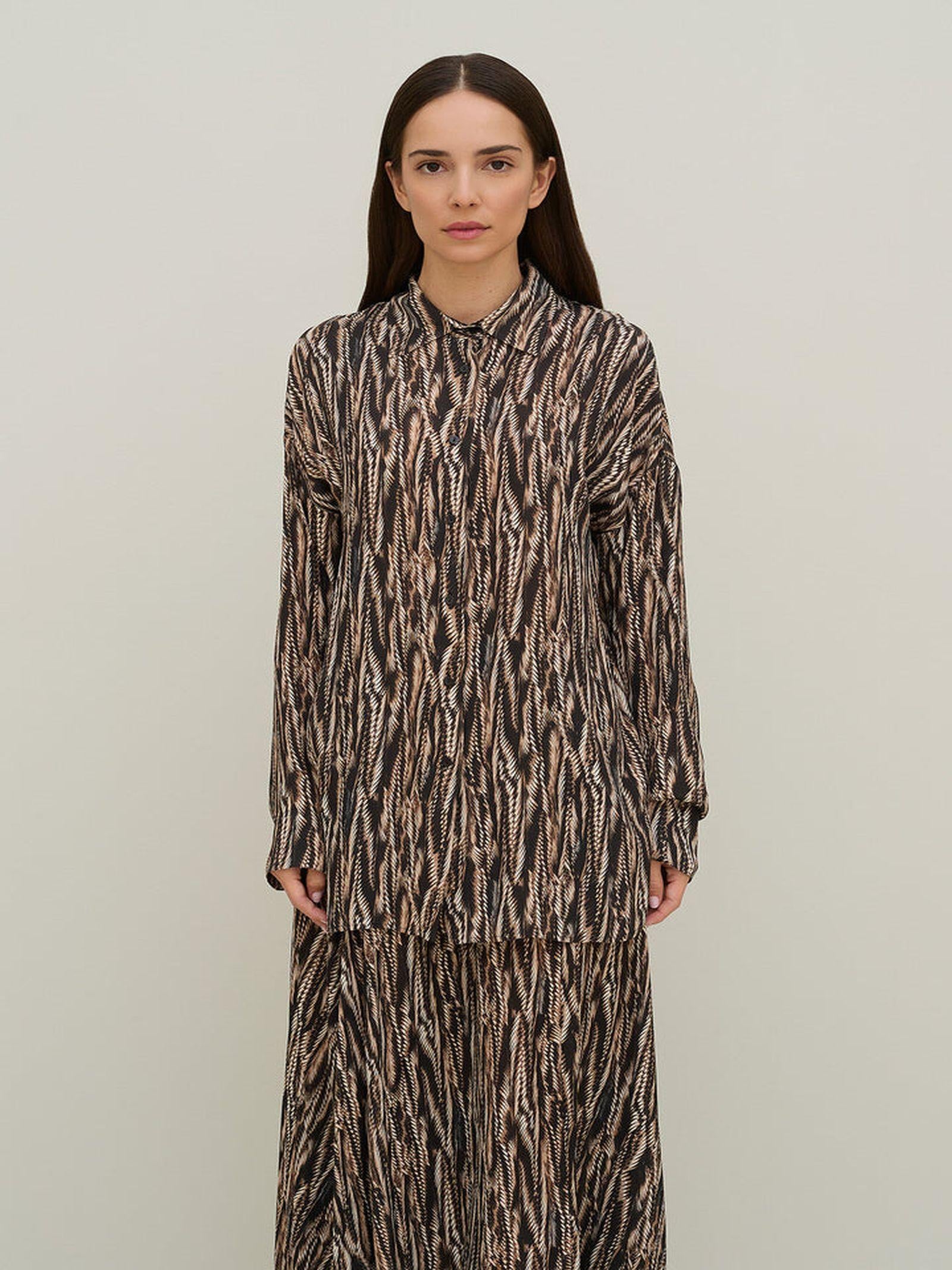 Camicia over stampa fourrure - Carla G EDDI35 D1 10 CARLA G. 