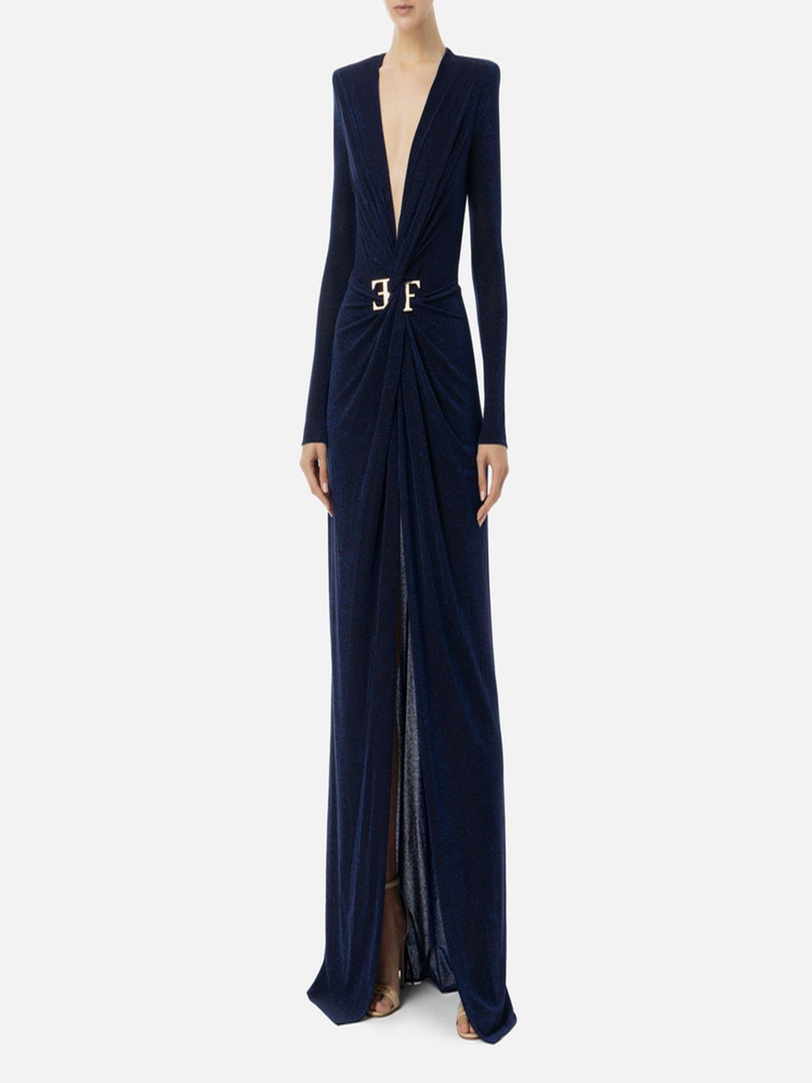 Abito Red Carpet con nodo e accessorio AB72447E2 B75 ELISABETTA FRANCHI 