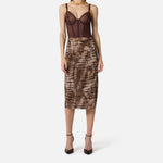 Gonna stampa alligatore - Elisabetta Franchi GO14961E2 644 ELISABETTA FRANCHI 