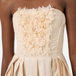 Abito in ottoman con ricami floreali - Elisabetta Franchi AB94262E2 045 ELISABETTA FRANCHI 