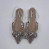 Sandalo Justi Clear in pvc con fiocco