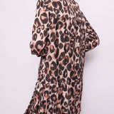 Abito chemisier in raso animalier 421BD15004 425023-01 GAUDI' 