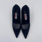 Dècolletè in pelle scamosciata -Spazio Moda 2470 NERO SPAZIO MODA 