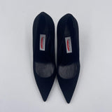 Dècolletè in pelle scamosciata -Spazio Moda 2470 NERO SPAZIO MODA 
