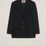 Giacca monopetto in crepe satin IOFI07 D1 10 CARLA G. 