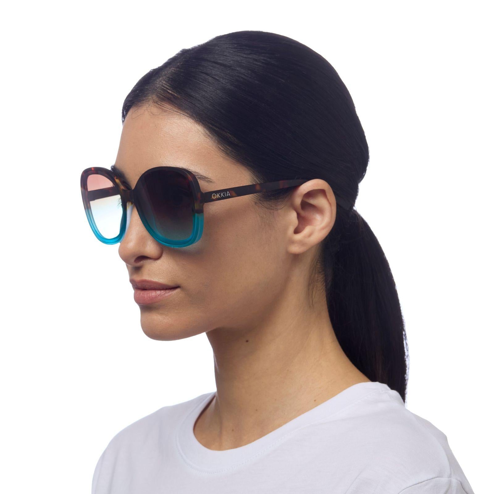 Occhiale da sole Anna OK019HB AZZURRO OKKIA 