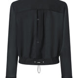 Camicia linea bomber in georgette