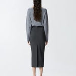 Gonna lunga a matita con spacco 104135-A15M I76 PINKO 