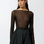 Maglia in tulle con strass 103911-A220 Z99 PINKO 