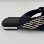 Sandalo rigato fiocco gioiello - LolaCasademunt LS2605051 20N LOLA 