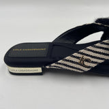 Sandalo rigato fiocco gioiello - LolaCasademunt LS2605051 20N LOLA 