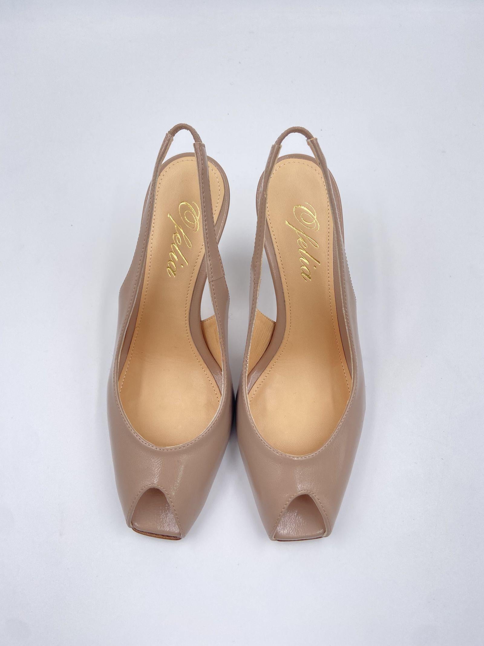 Slingback peep toe - Ofelia 3118 SABBIA OFELIA 