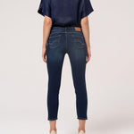 Jeans slim cropped con lavaggio scuro FP000V9002 D40101117 FRACOMINA 