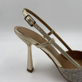 Sandalo alto con mini strass