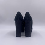 Tronchetto scamosciato con plateau LB645 NERO LELLA BALDI 