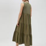 Abito lungo con perline LS2516063 060 LOLA 
