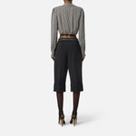 Bermuda con nastro logo - Elisabetta Franchi PA11656E2 110 ELISABETTA FRANCHI 