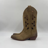Stivaletto texano in camoscio