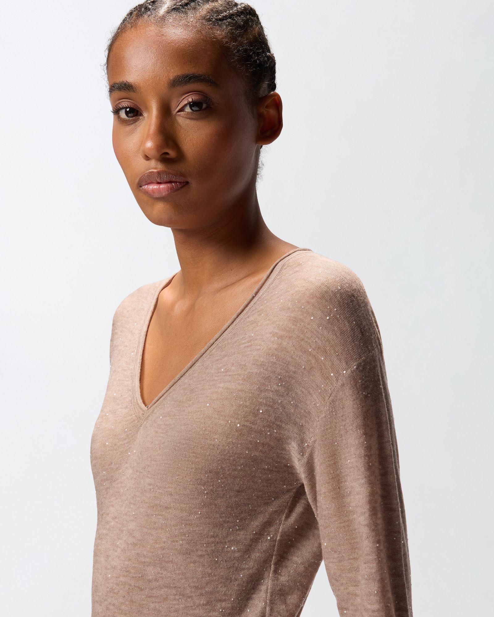 Maglia con paillettes 105400A2PM D23 PINKO 