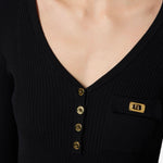 Maglia in misto seta - Elisabetta Franchi MK62B51E2 110 ELISABETTA FRANCHI 