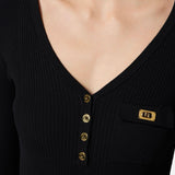 Maglia in misto seta - Elisabetta Franchi MK62B51E2 110 ELISABETTA FRANCHI 
