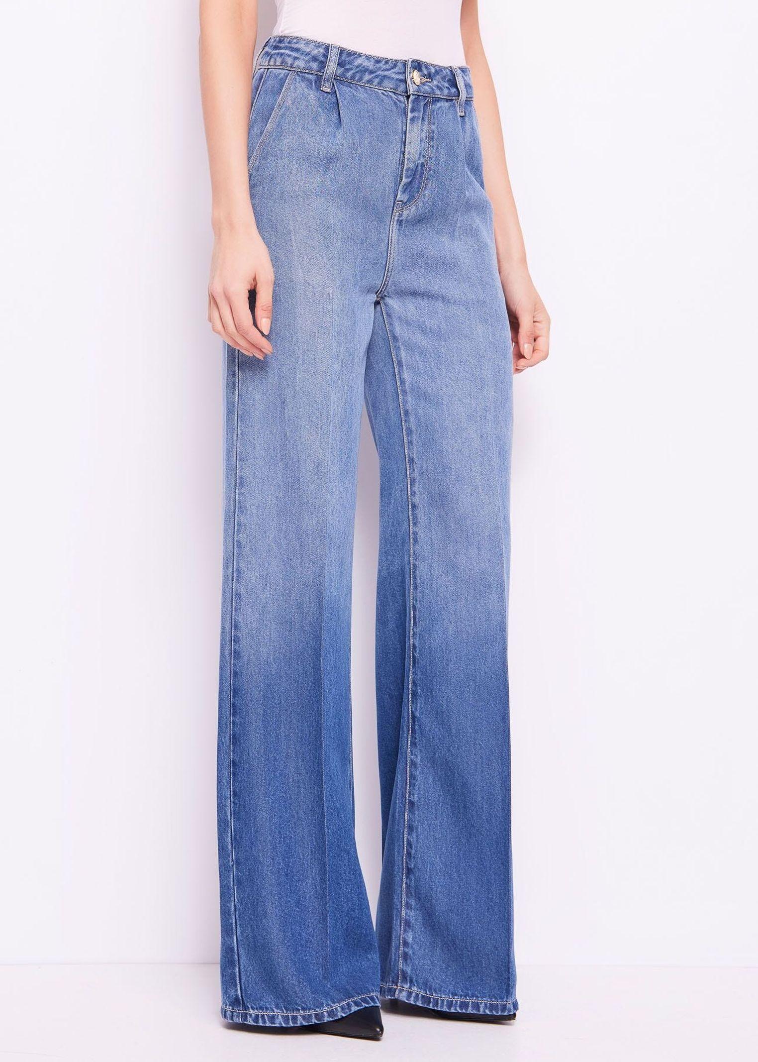 Jeans wide leg con pinces - Gaudi 511BD26016 00 GAUDI' 