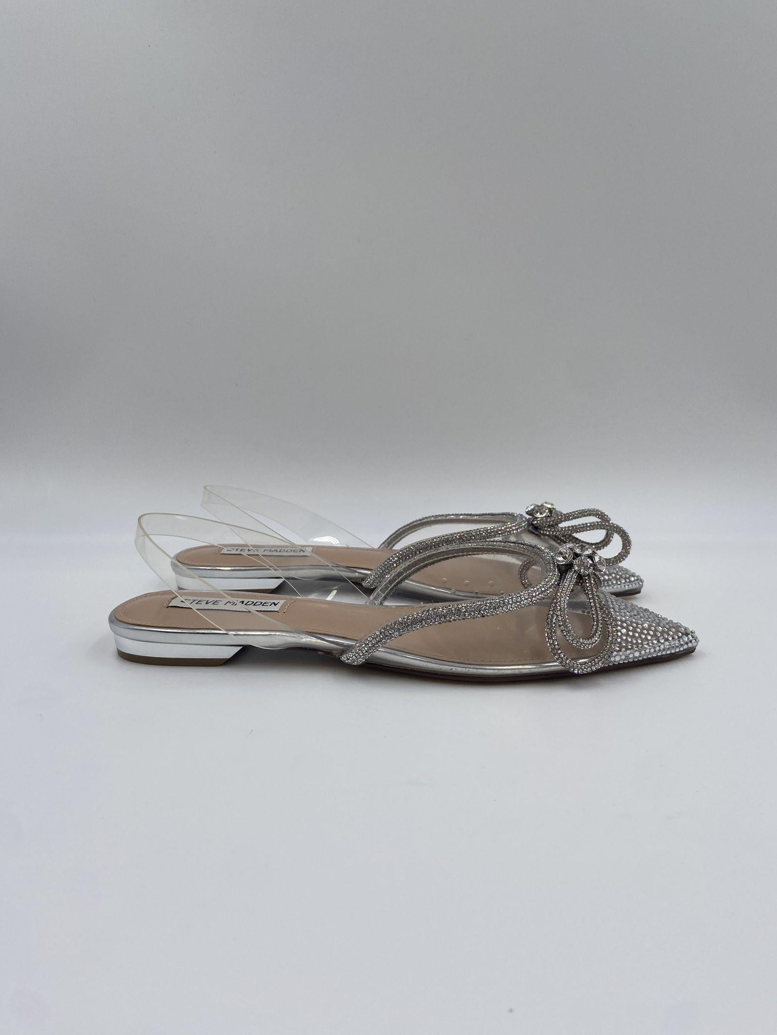 Sandalo Justi Clear in pvc con fiocco - Steve Madden SMSJUSTI-CLE BIANCO STEVE MADDEN 