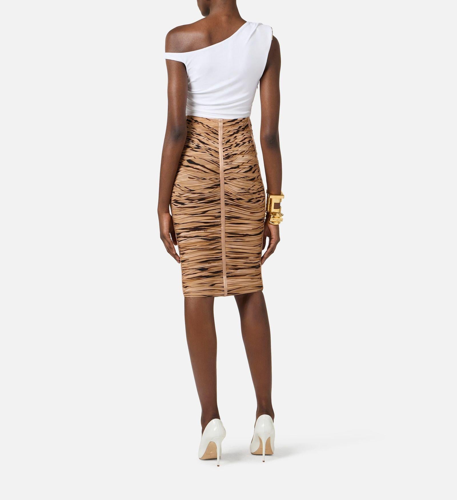 Body con spalla gioiello - Elisabetta Franchi BO01361E2 360 ELISABETTA FRANCHI 