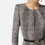 Abito con stampa pitone - Elisabetta Franchi AB88057E2 110 ELISABETTA FRANCHI 