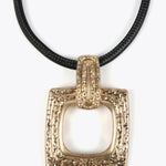 Collana dorata con laccio nero LS2503050 0M2 LOLA 