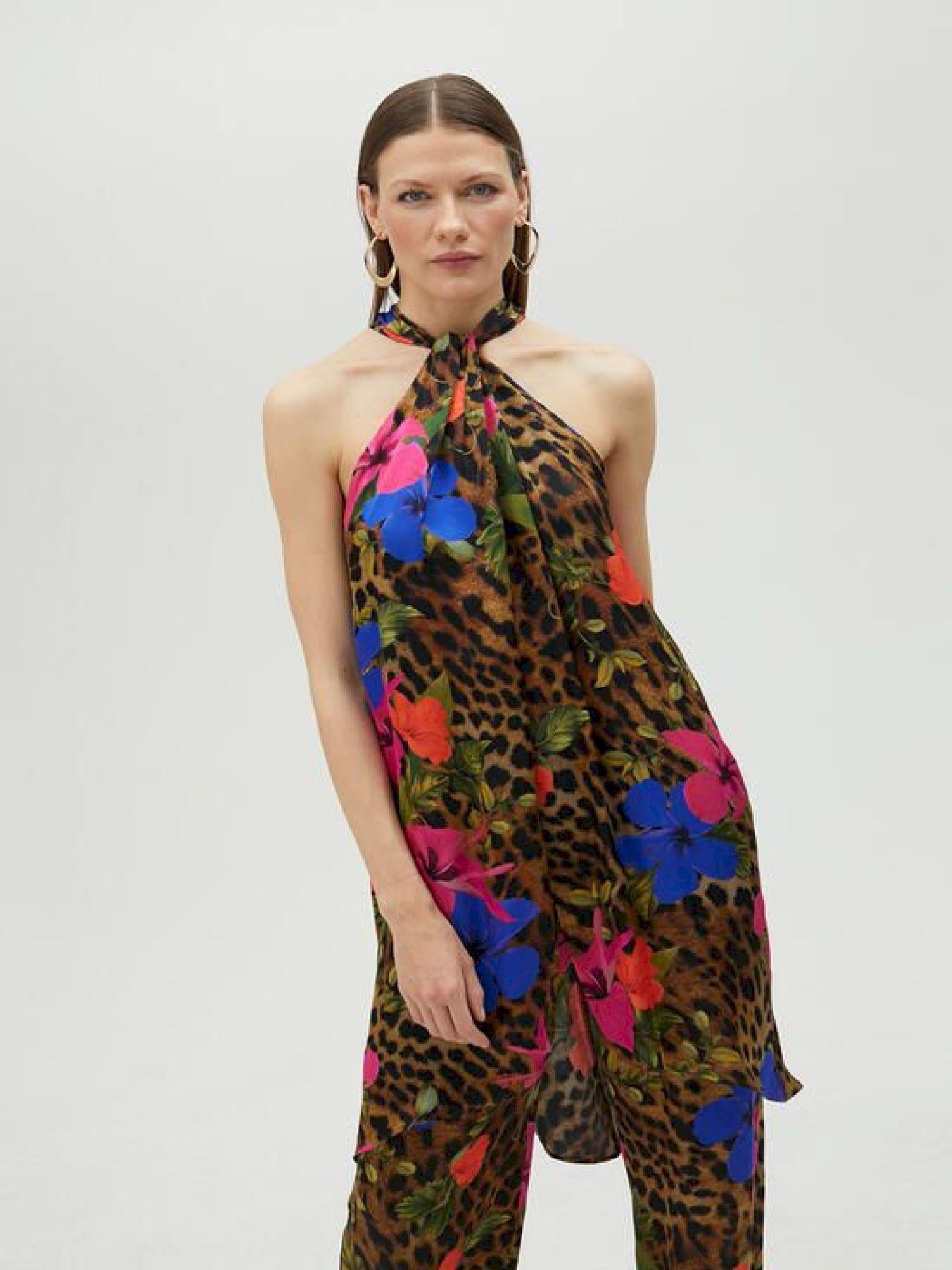 Abito stampa animalier MS2515033 352 MAITE 