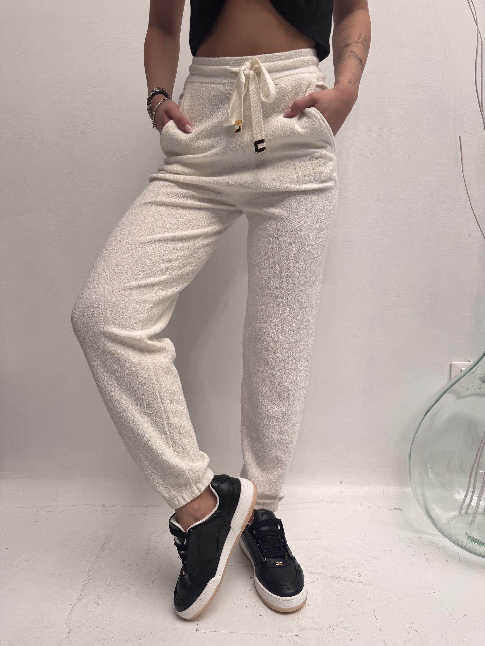 Pantalone tuta con coulisse - Elisabetta Franchi KP56S41E2 360 ELISABETTA FRANCHI 