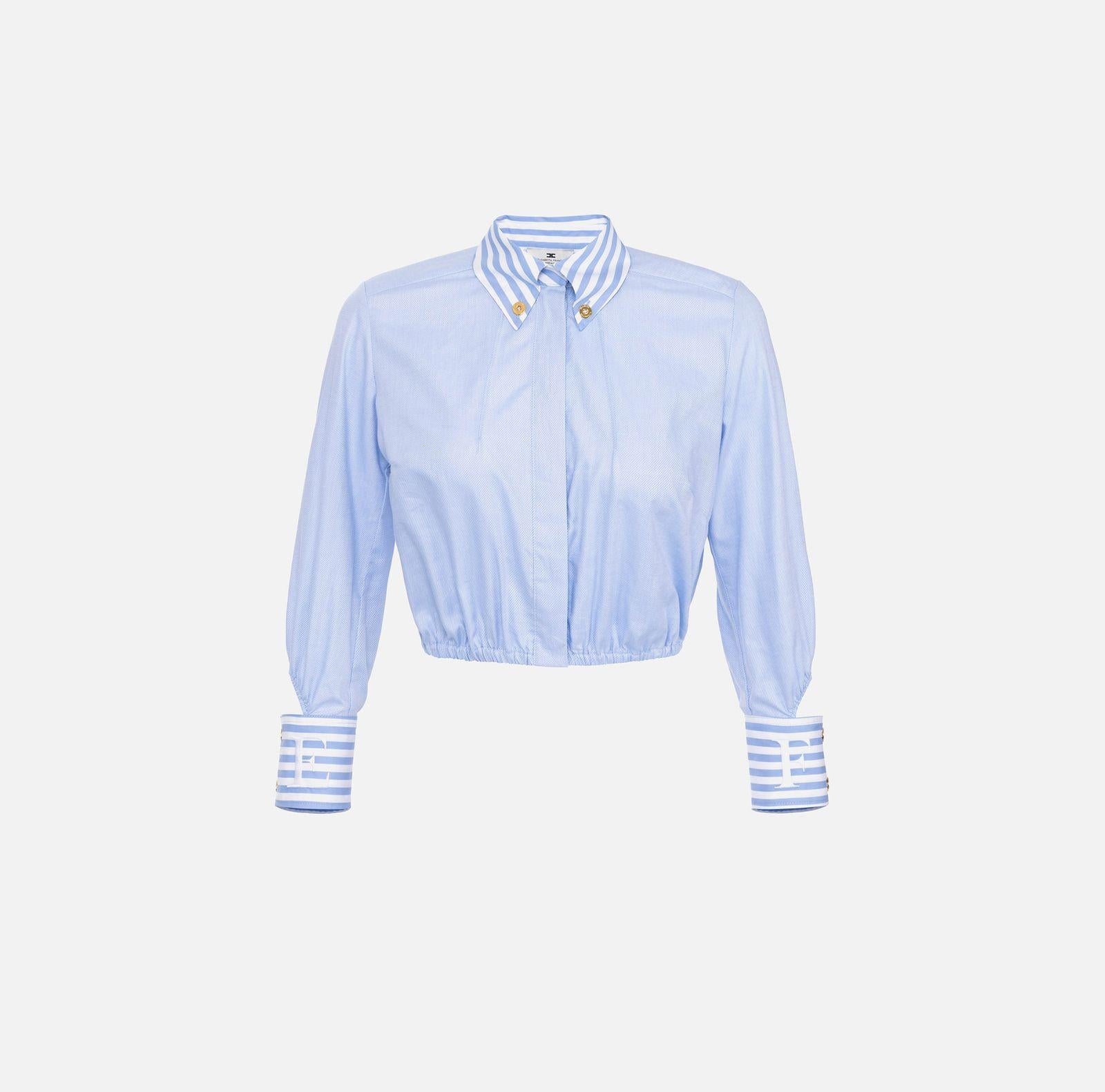 Camicia in popeline - Elisabetta Franchi CA08751E2 019 ELISABETTA FRANCHI 