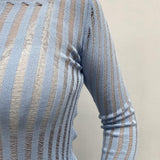 Maglia trasparente maniche lunghe