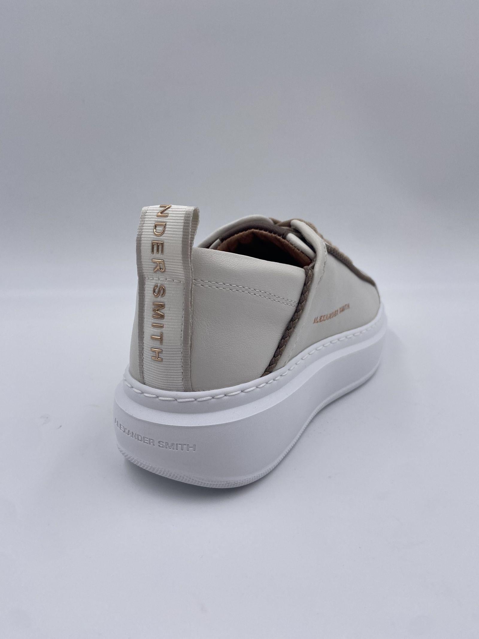 Sneakers Wembley White Dark Brown - Alexander Smith ASBBWYW 0076 WDB ALEXANDER SMITH 