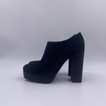 Tronchetto scamosciato con plateau LB645 NERO LELLA BALDI 