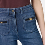 Jeans bootcut - Elisabetta Franchi PJ12N56E2 104 ELISABETTA FRANCHI 